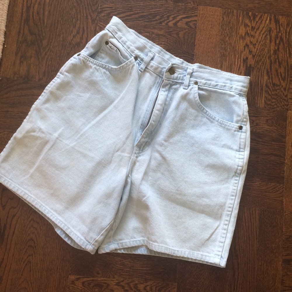 Vintage Denim Shorts Light High Waisted Shorts - Picture 8 of 8